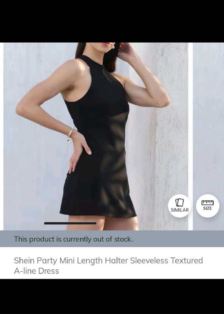 Chic Black Halter Mini Dress