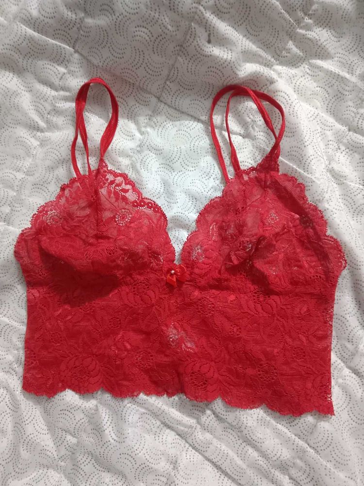 Red Lace Bralette