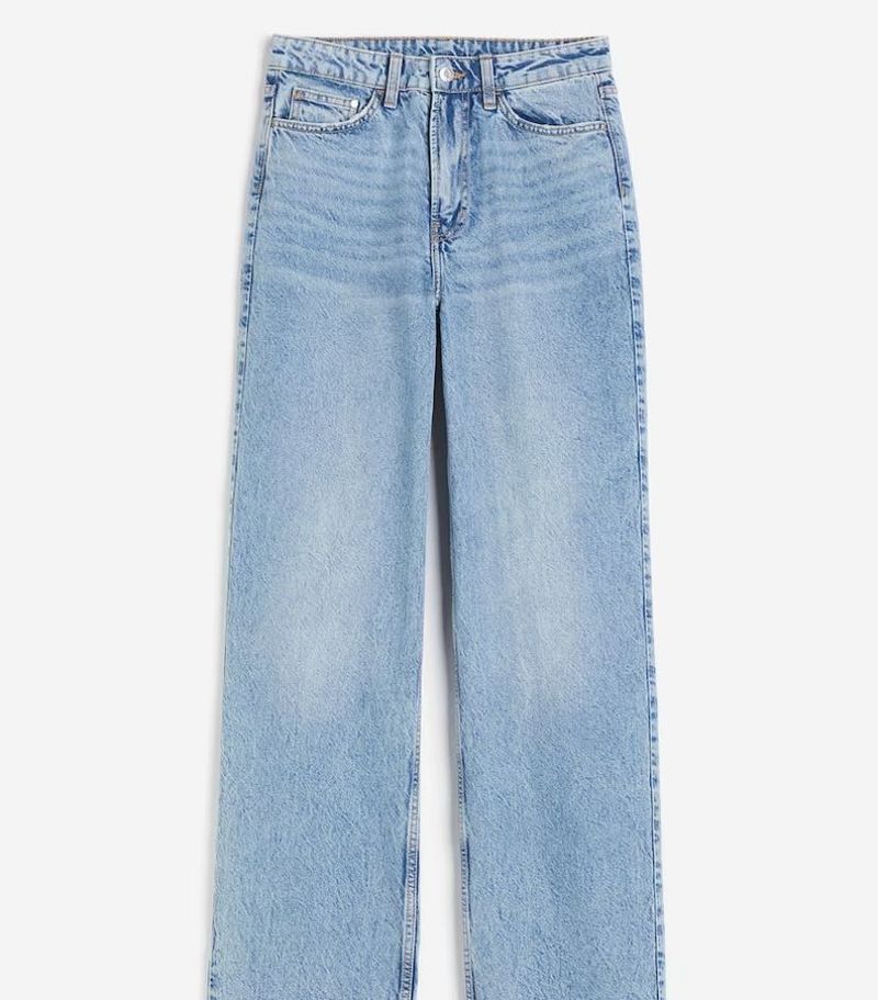 H&amp;M Light Wash Wide Leg Jeans