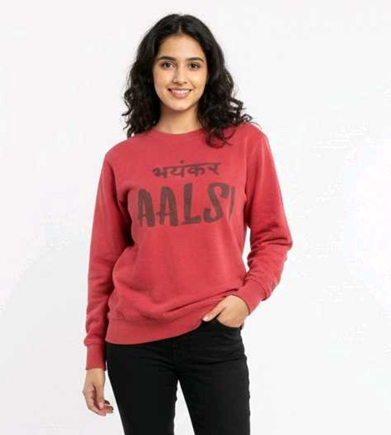 Stodd 42 inch Bhayankar Aalsi Cotton Sweatshirt