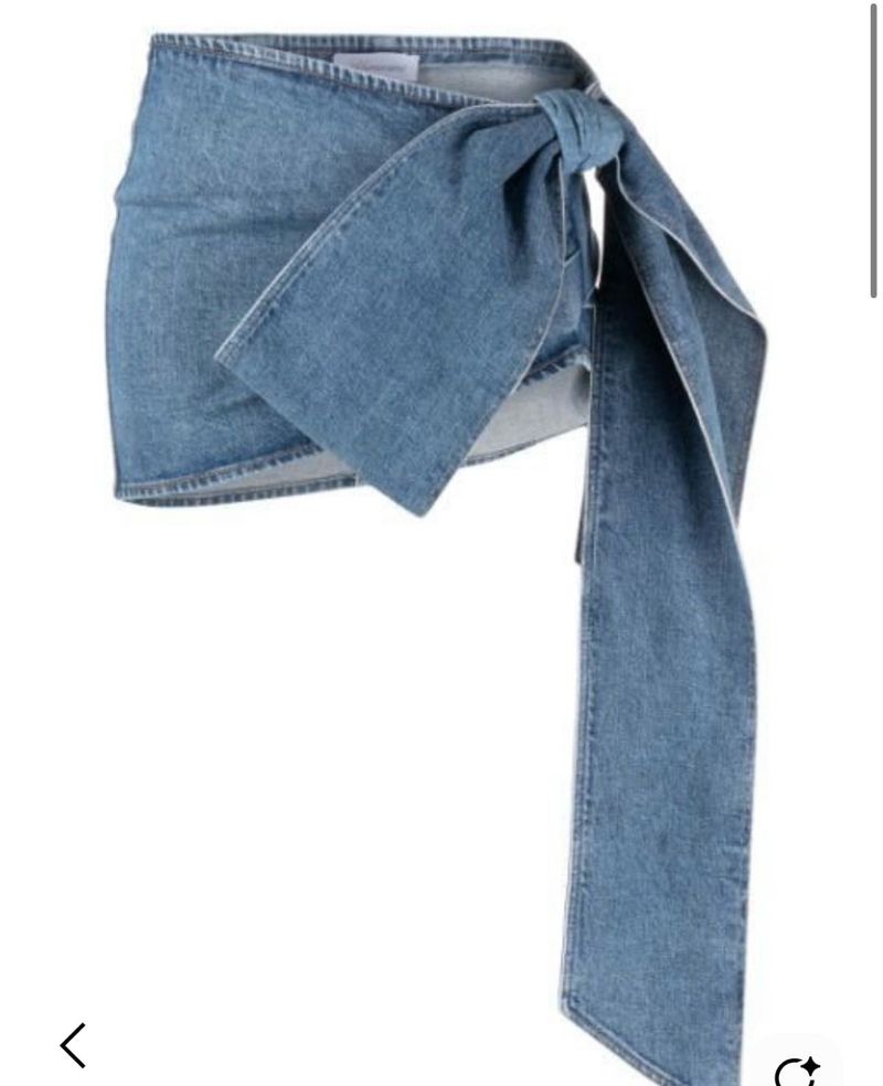 y2k KNOT denim skirt