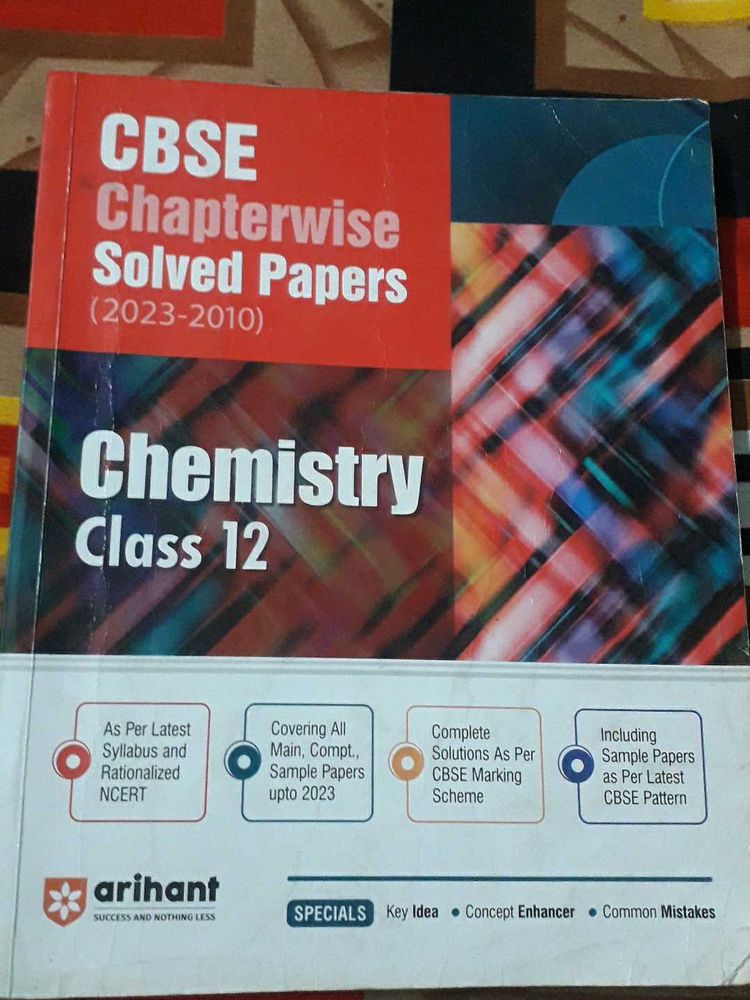 CBSE chapterwise Solved Papers Class 12 Chemistry