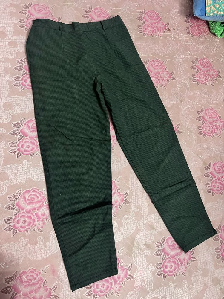 Men&#39;s Green Patterned Pants