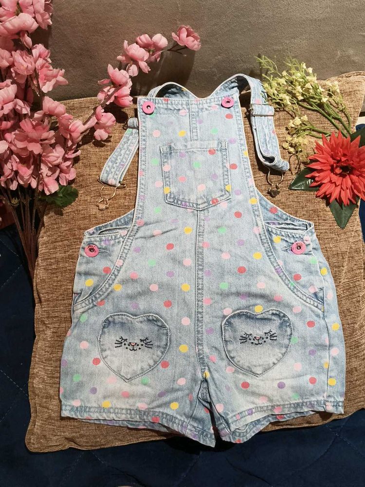 Cute Polka Dot Overalls