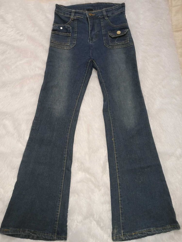 Vintage Flare Leg Denim Jeans