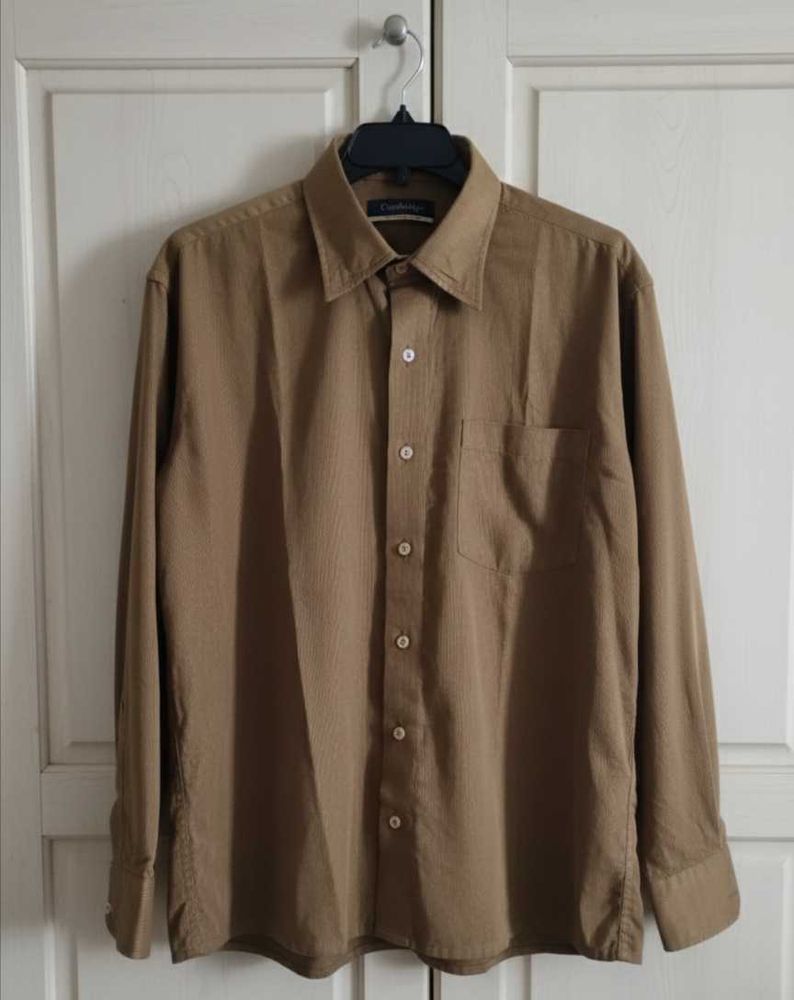 Men's Brown Long Sleeve Shirt