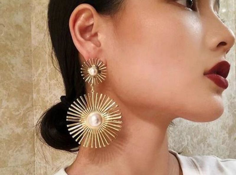 Statement Pearl Drop Earrings