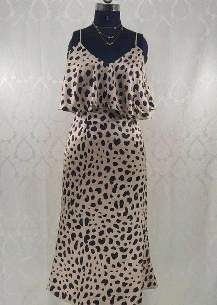 Korean Leopard Print Dress...
