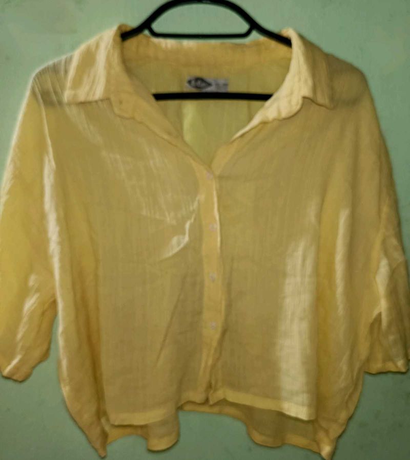 Yellow Button-Down Shirt