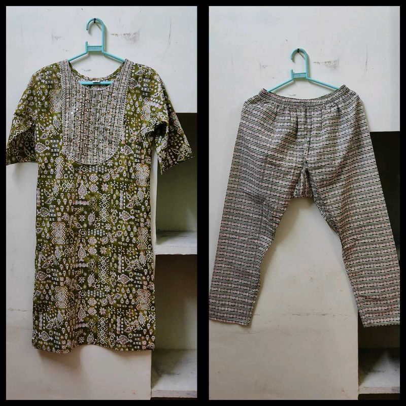 Kurti+ straight Pant