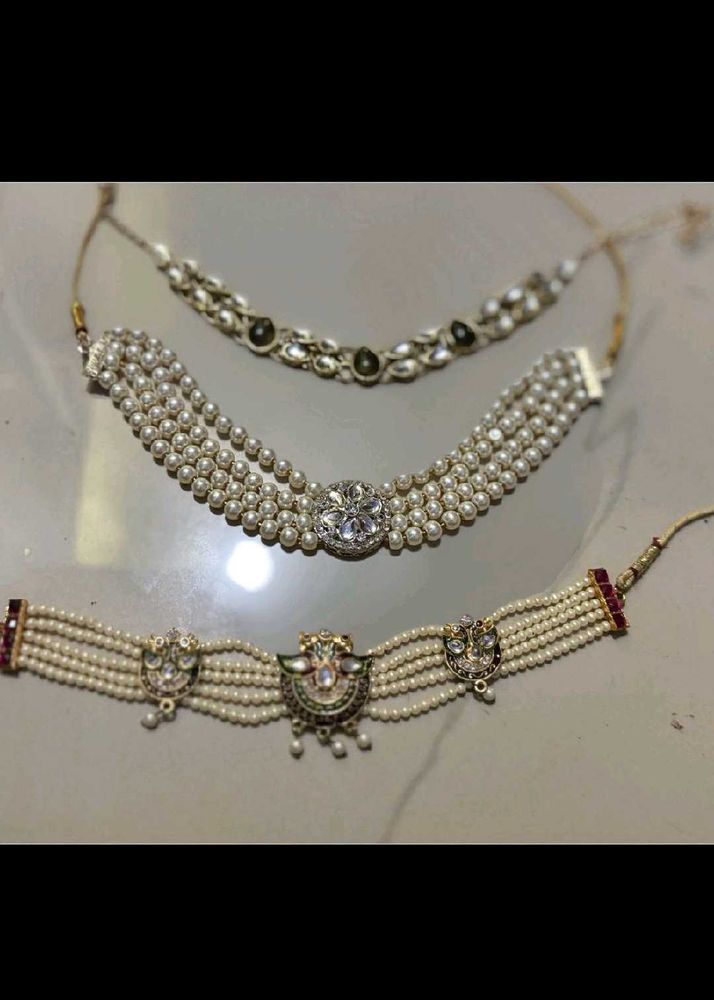 pack of 3 Elegant Choker Necklace Set