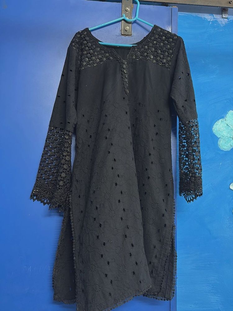 Elegant Black Kurta