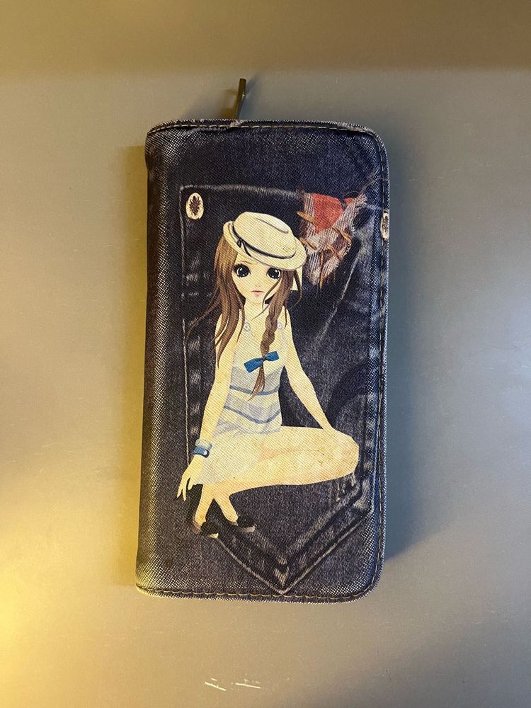 Anime Denim Wallet