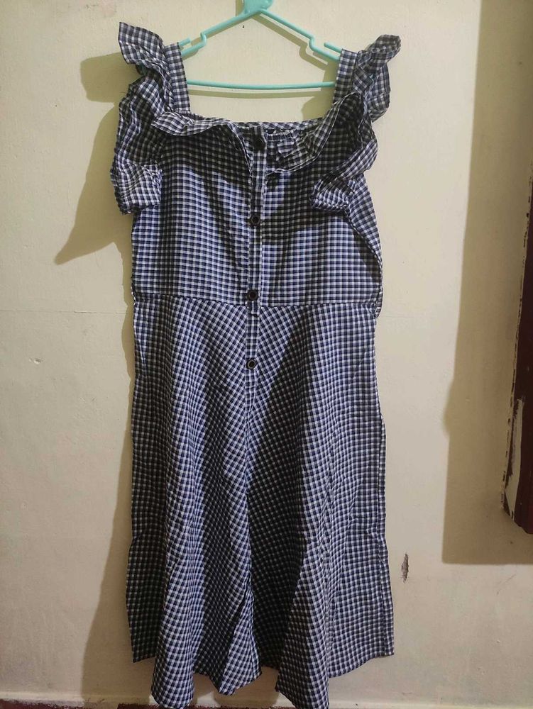 Gingham Ruffle Dress