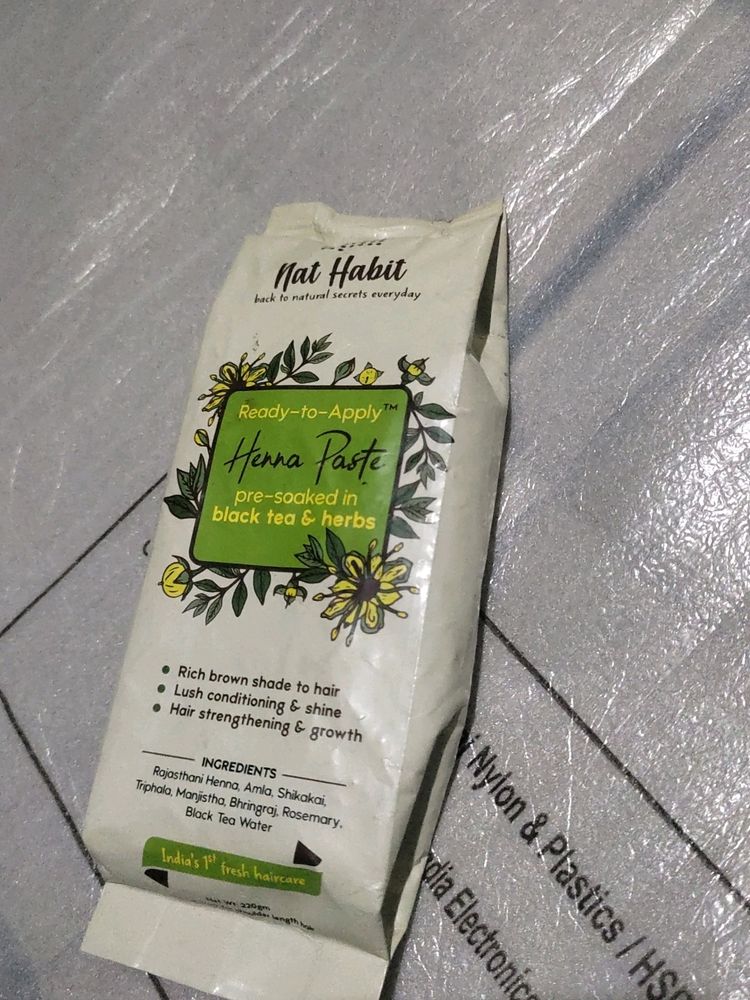 Nat Habit Henna Paste Pre-Soaked In Balck Tea&amp;herb