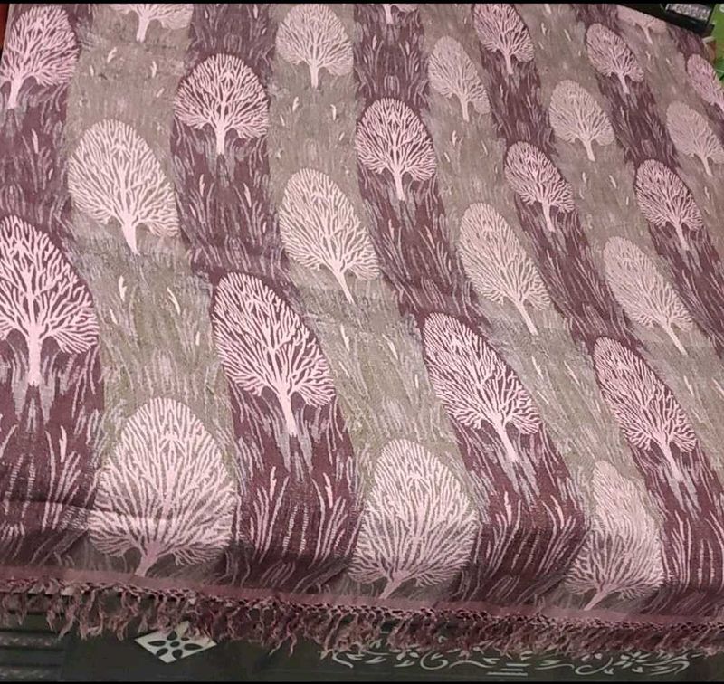 Mauve Color Winter Bedsheet Without Pillow Cover