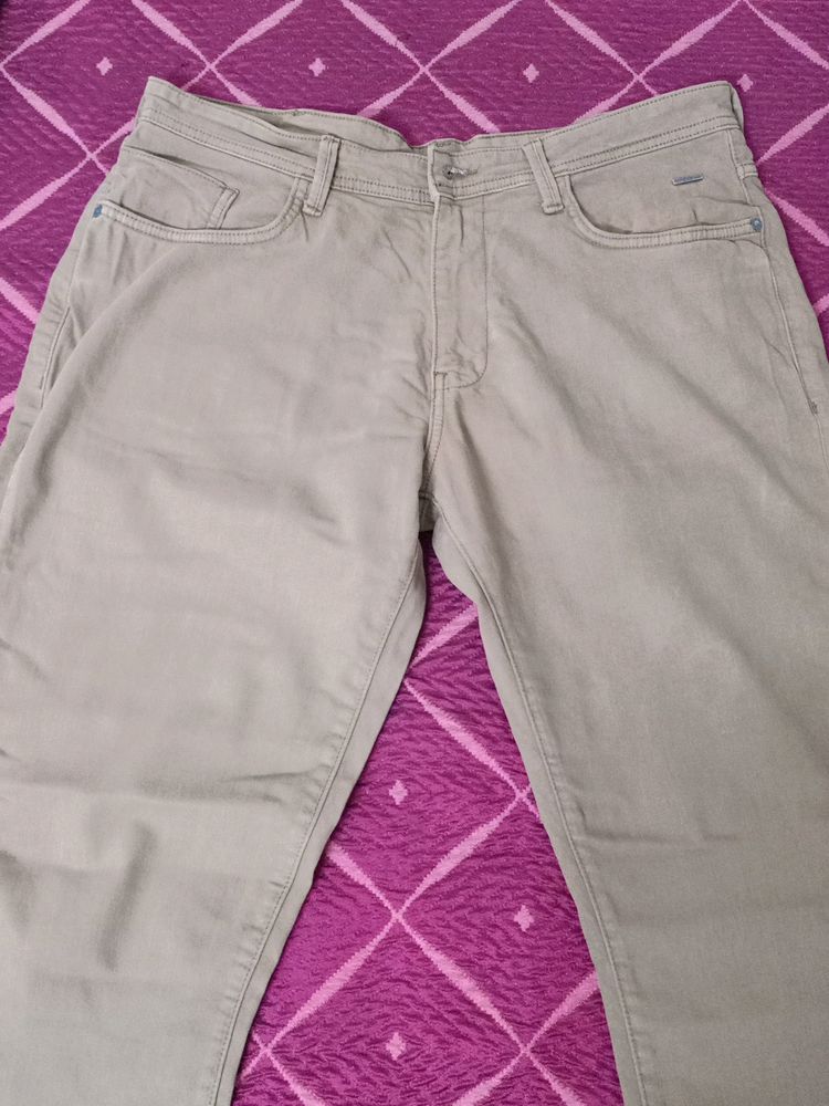 Van Heusen Men Khaki Denim Jeans