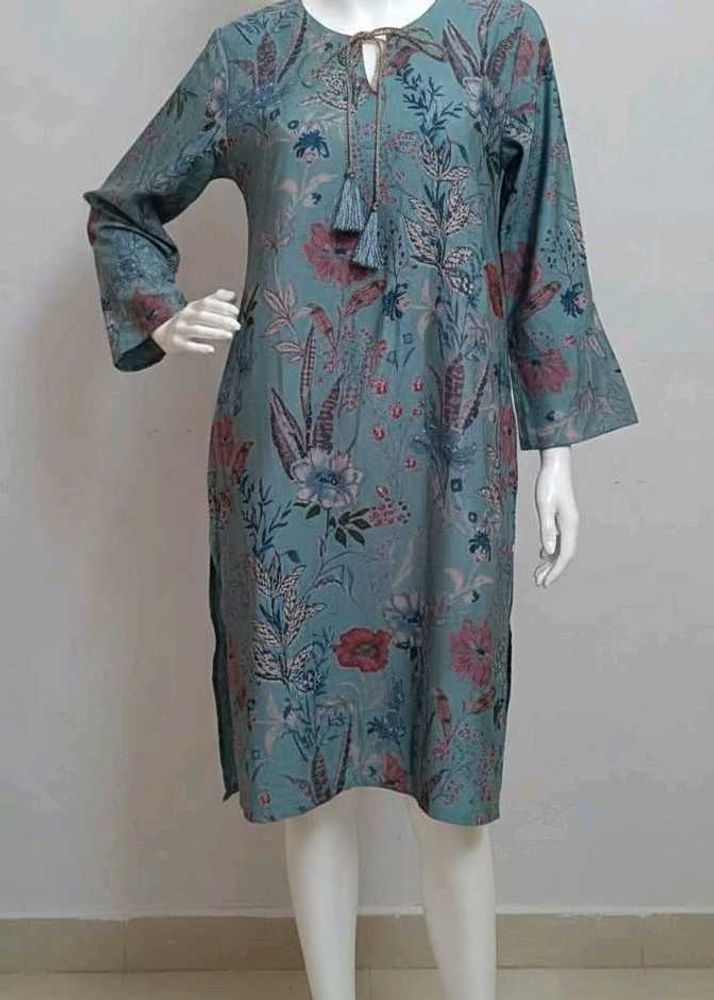 Floral Print Kurta
