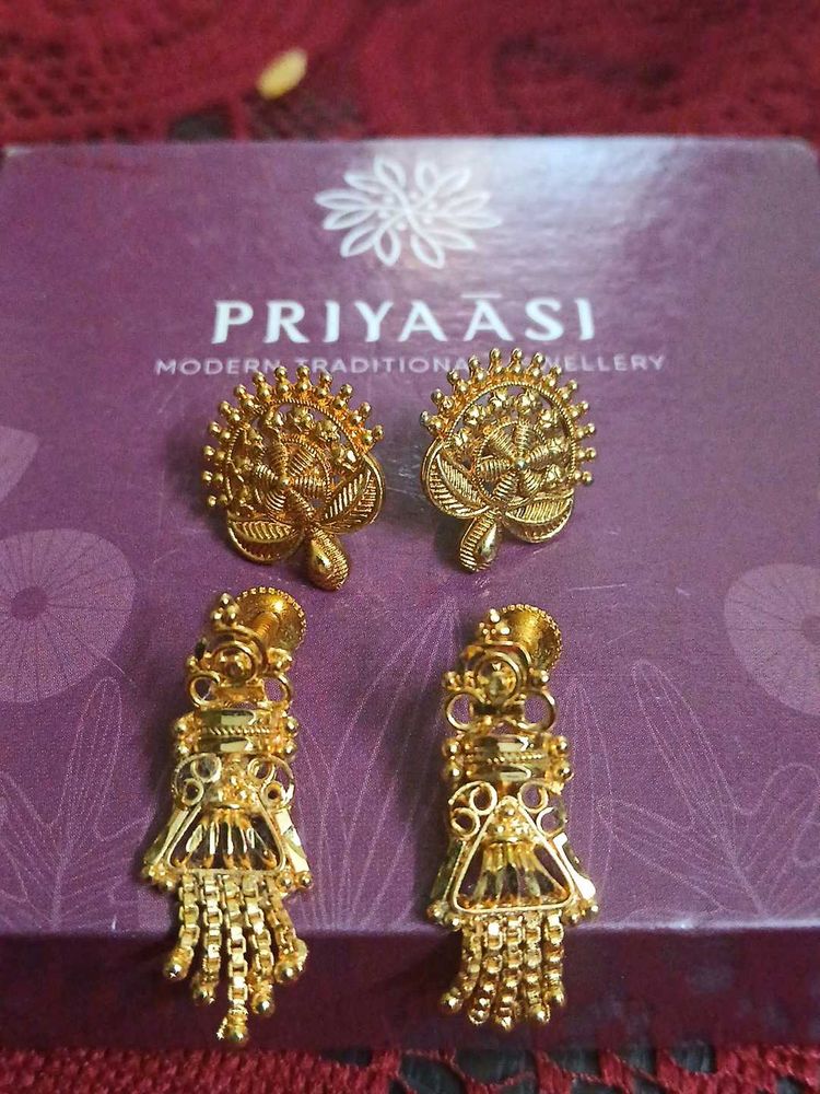 Priyaasi Gold-Plated Earring Set