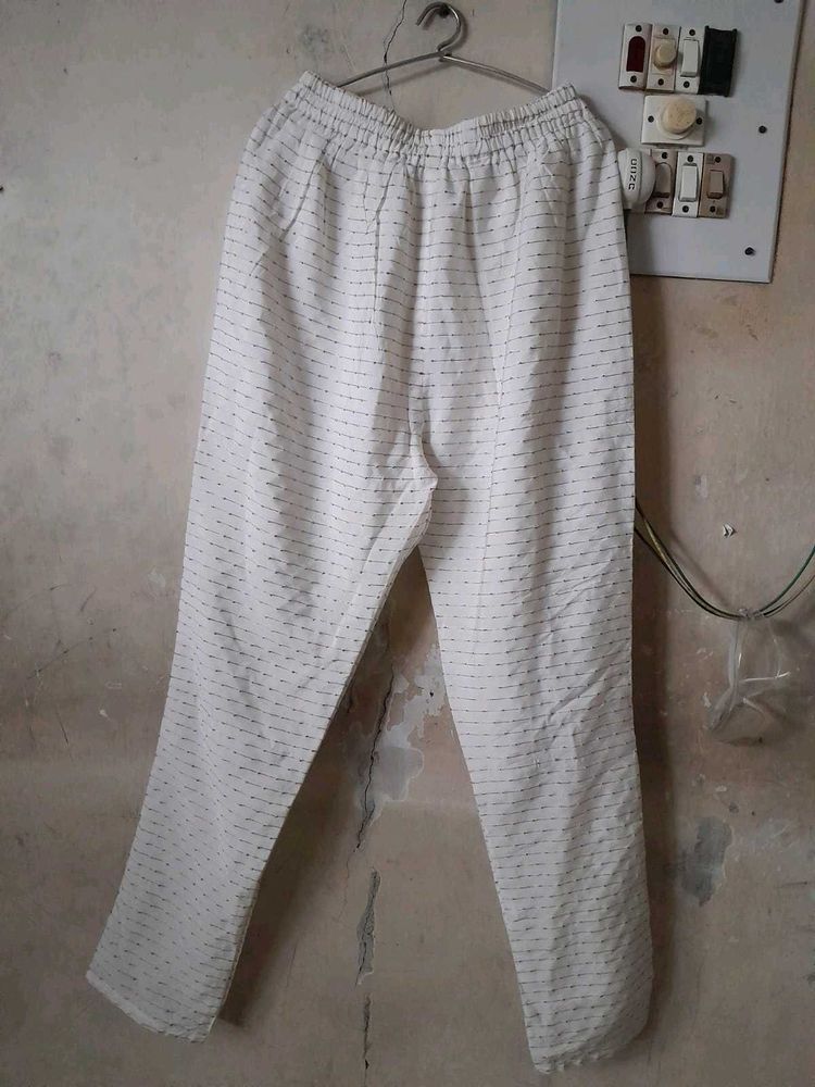 White Casual Pants