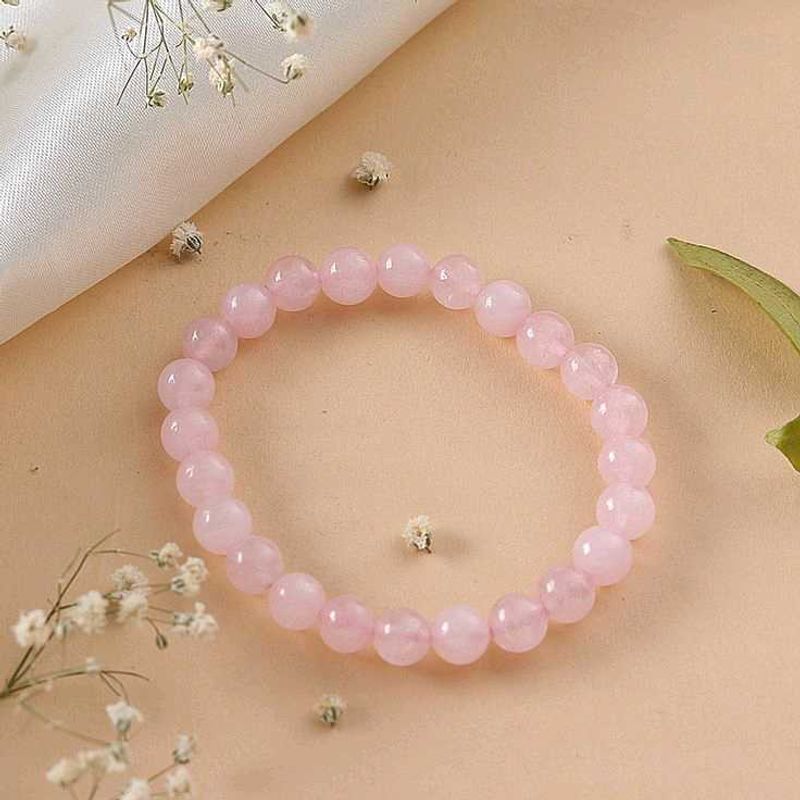 Rose Quartz Beaded Bracelet