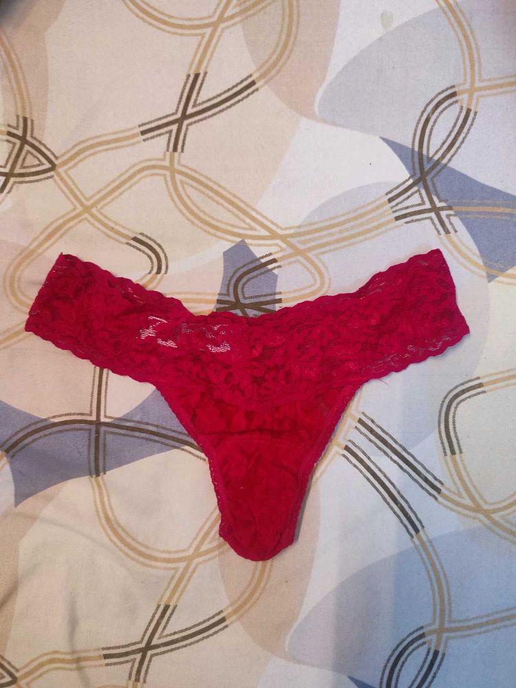 Red Lace Thong.