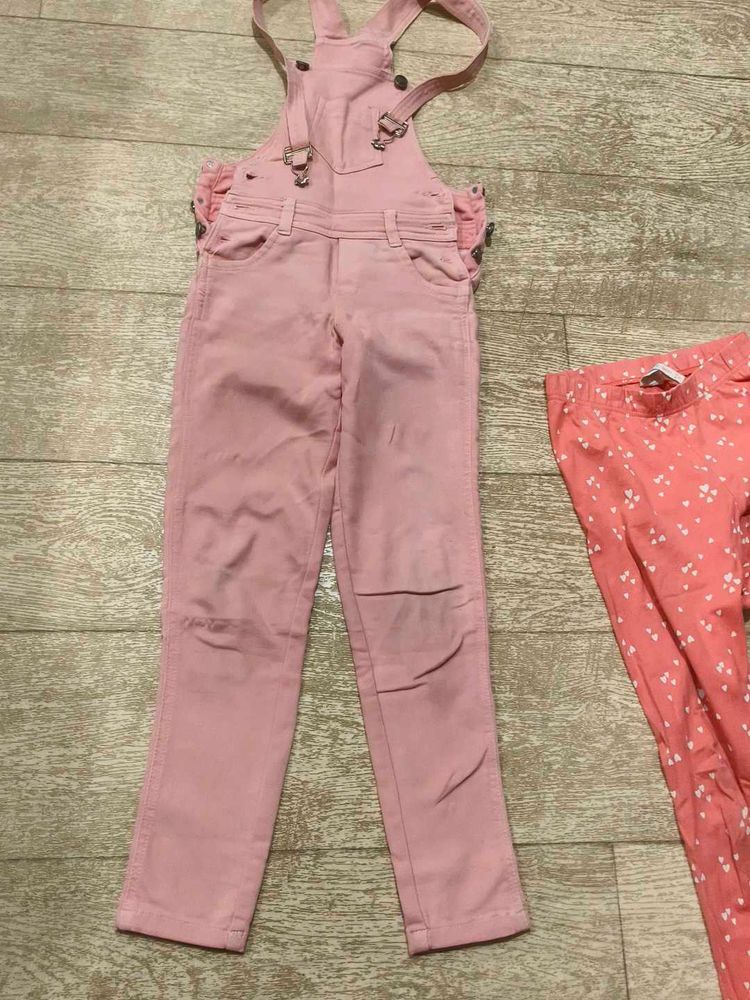 Cute Pink Denim dungri n leggings