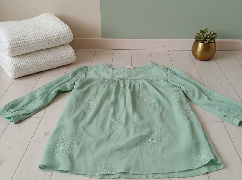 Mint Green Embroidered Top