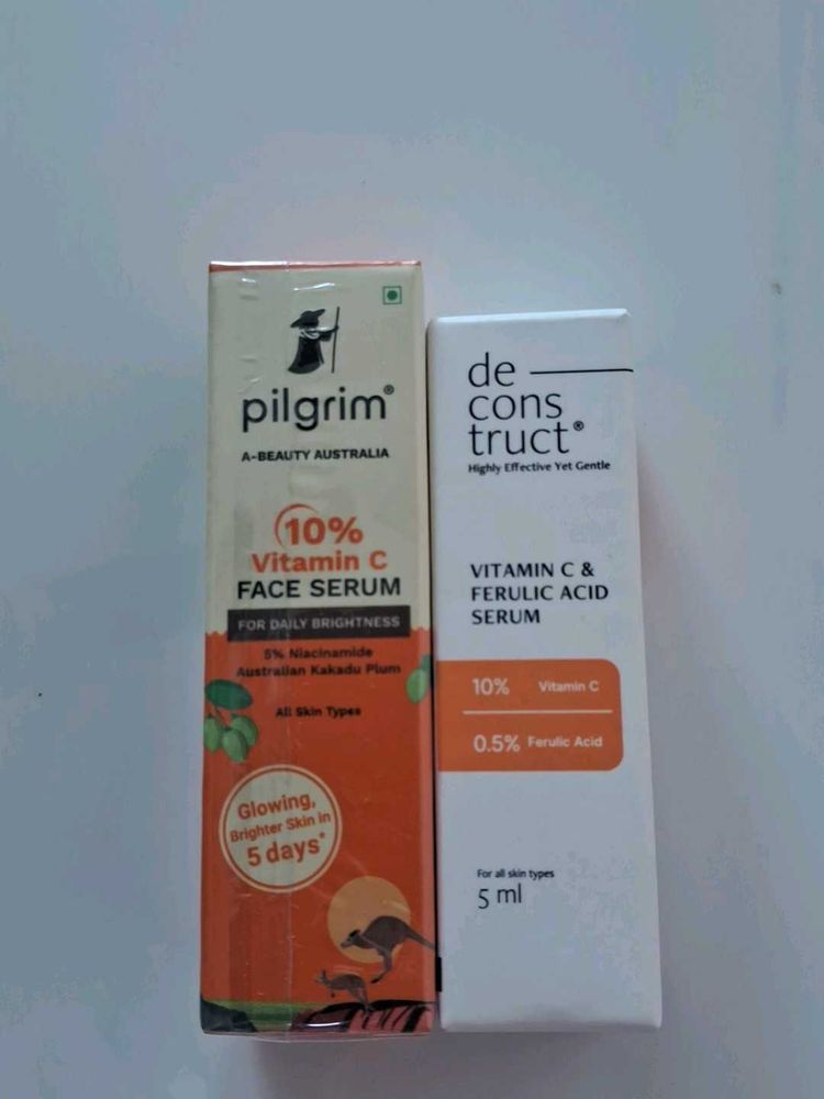 Pilgrim 10% Vitamin C Face Serum And Deconstruct