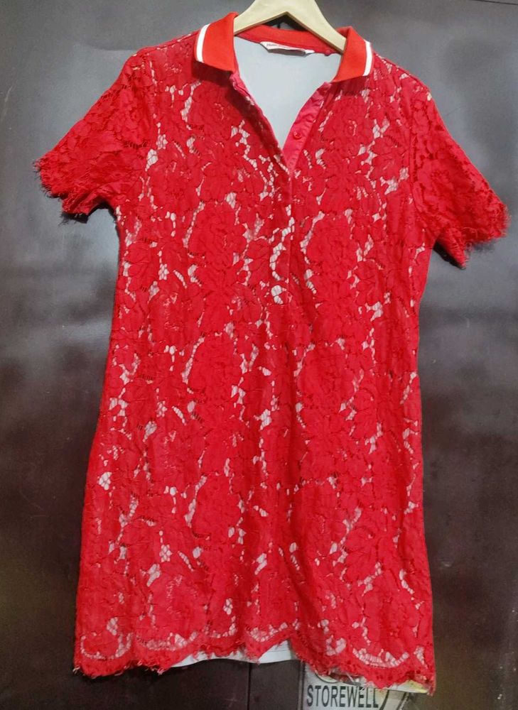 Red 🔴 Top Floral Print &amp; Coler For 34 Bust