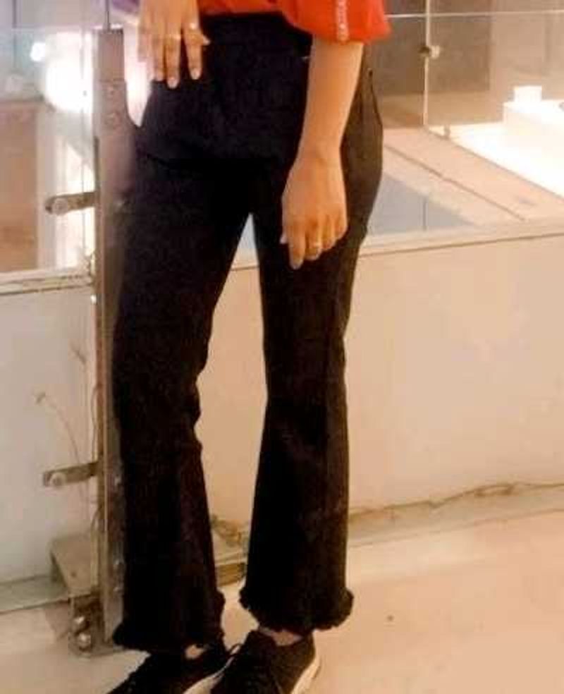 Flared Black Jeans