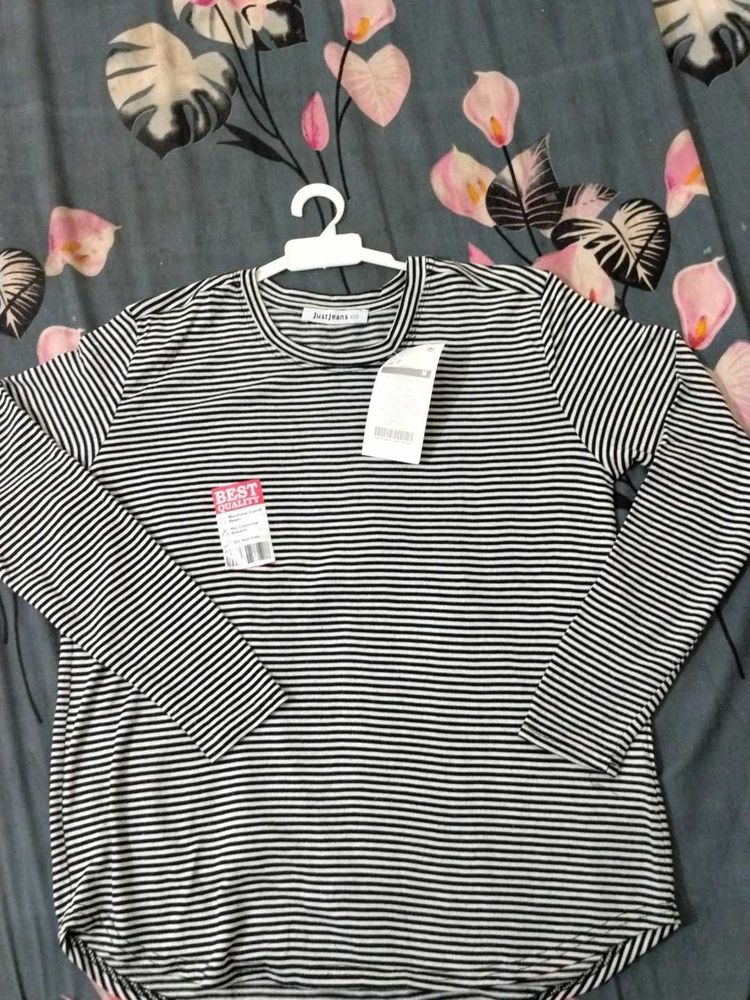 Striped Long Sleeve Sweatshirt