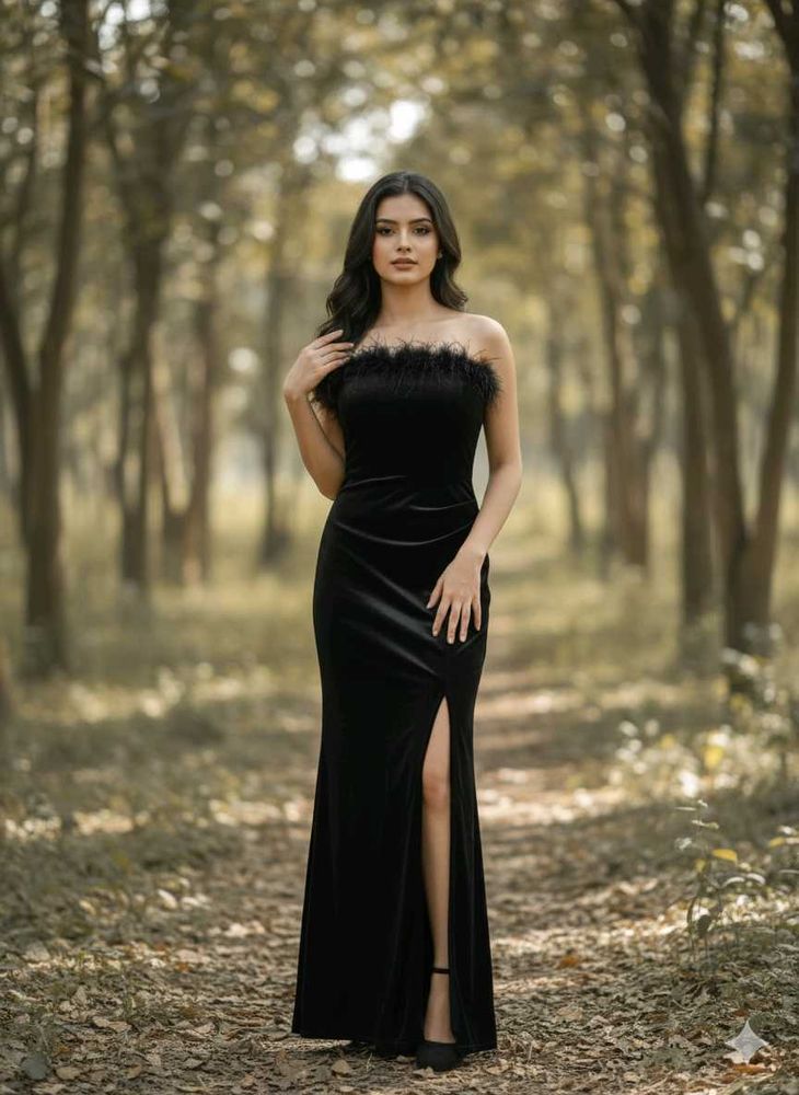 Black Velvet Gown