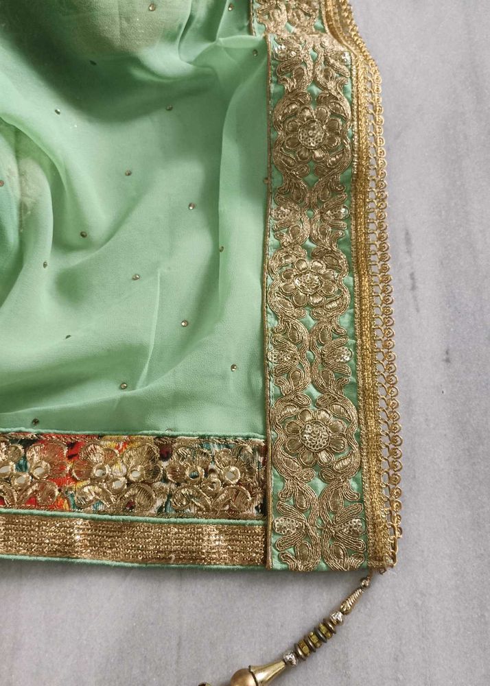 Green saree
