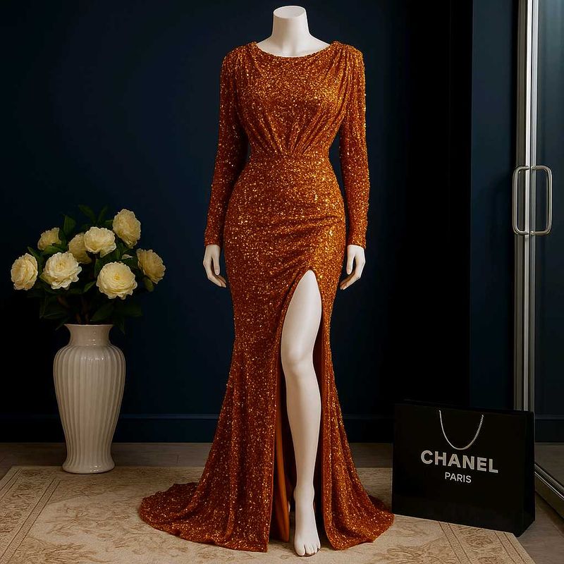 Elegant Sequin Gown
