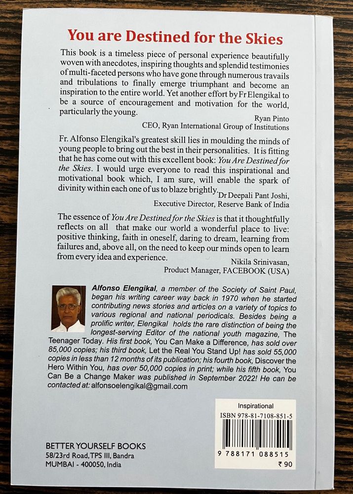 You are Destined for the Skies! Book