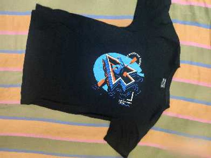 Graphic Print Black T-Shirt