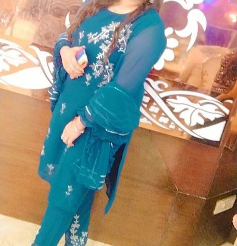 Beautiful Heavy Work Suit Blue Colour