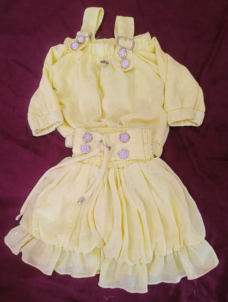 Yellow Ruffled Dress