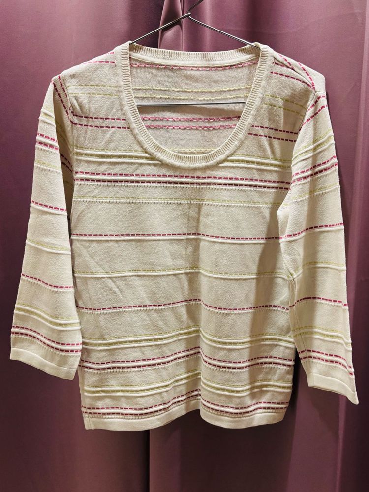 Striped Knit Top