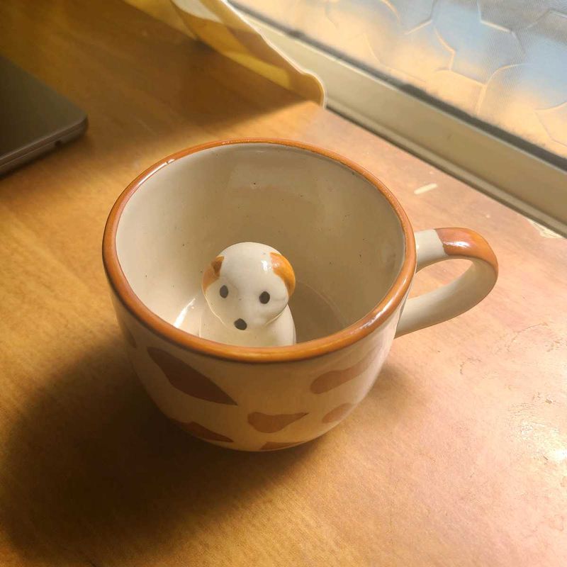 Cute dog ceramic mug