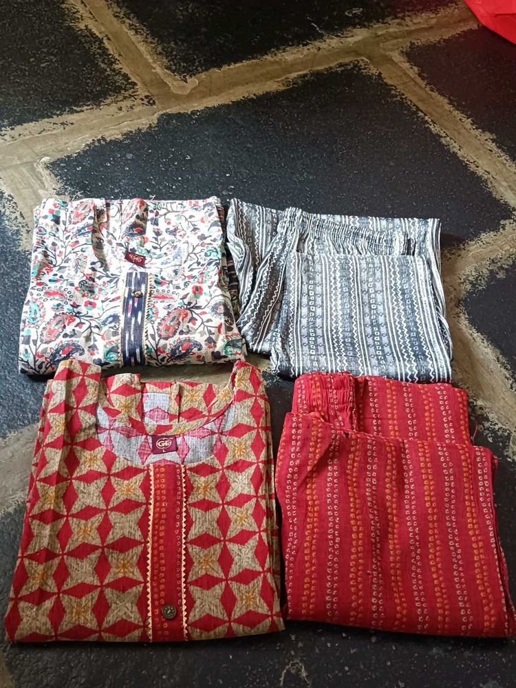 Combo of TWO Stylish Kurta Sets