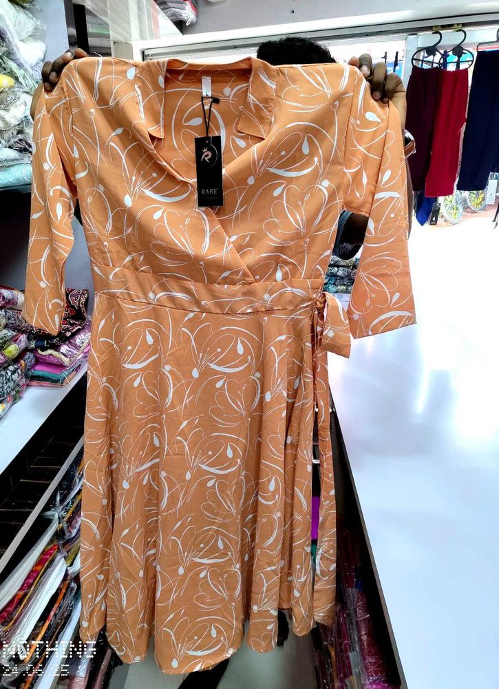 Cute Floral Wrap Dress