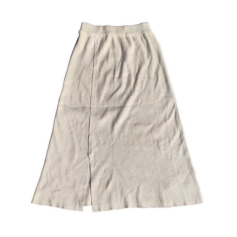 Solid Pleated Elegant Long Skirt for Women