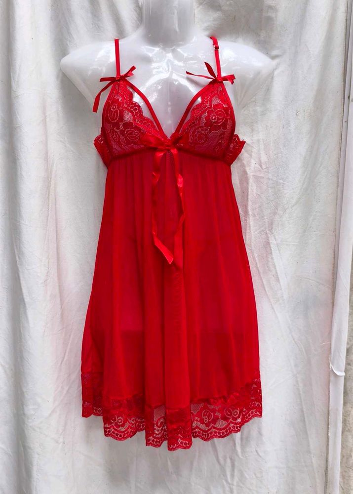 I. Red Lace Lingerie