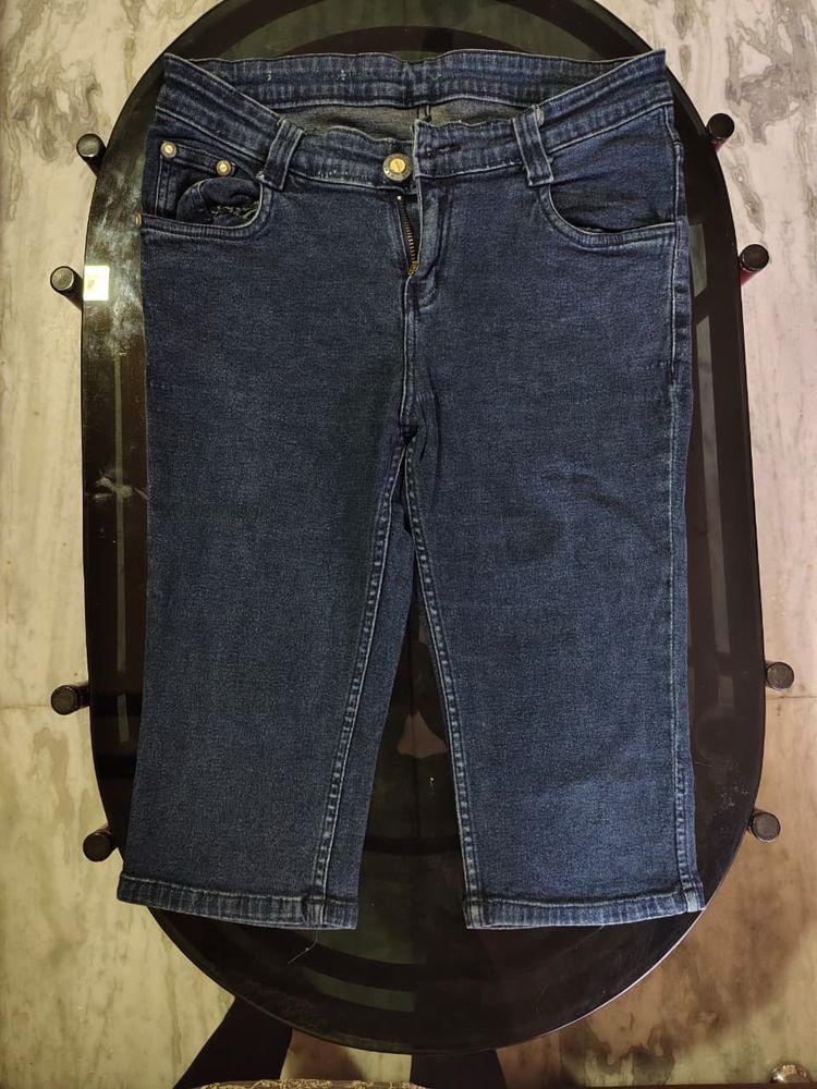 Denim Capri Pants