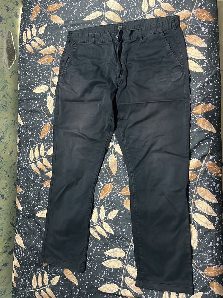 Black Straight Fit Pants