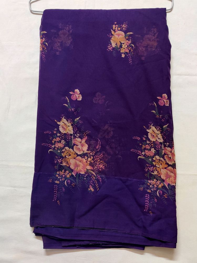 🔷🌟💥New Beautiful Purple Printed Saree