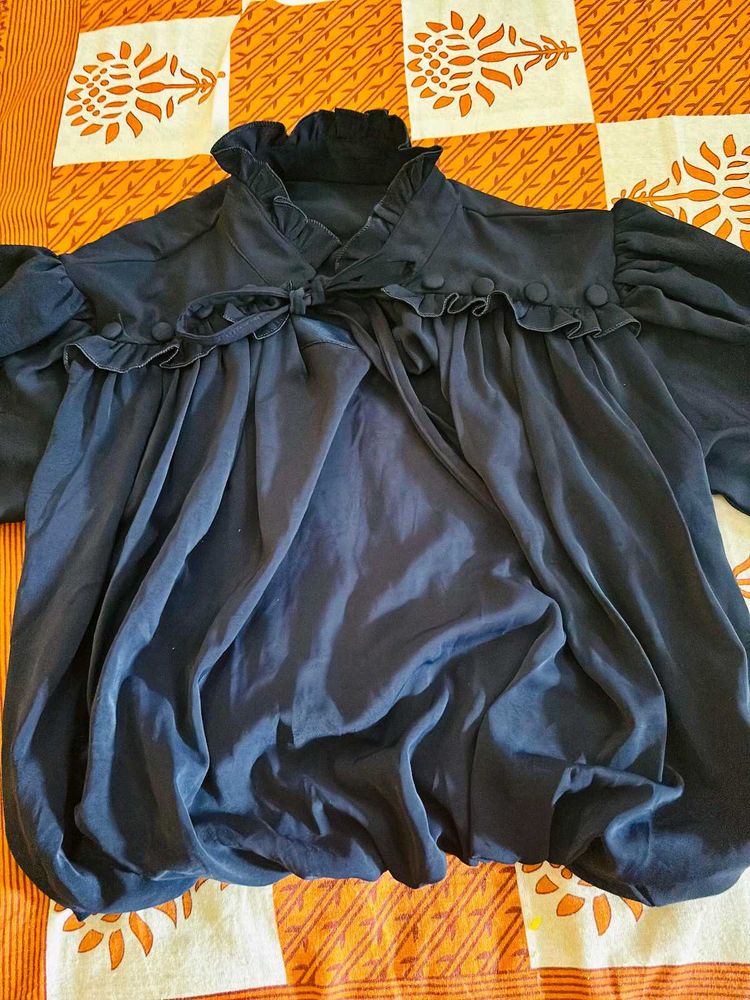 Vintage Inspired Ruffle Top
