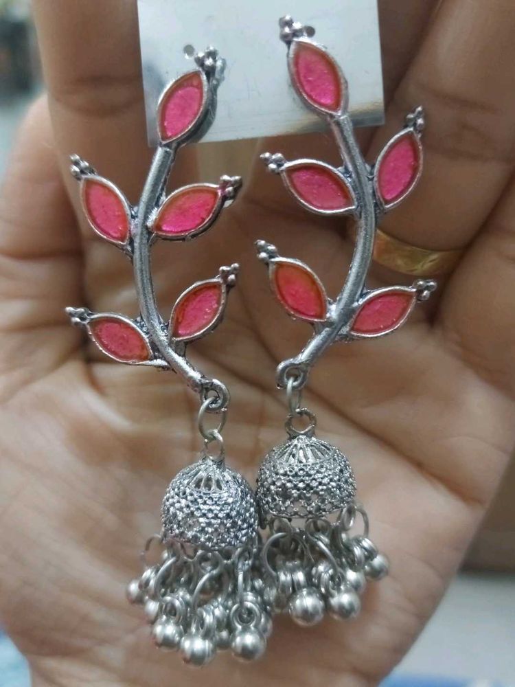 Floral Jhumka Earrings